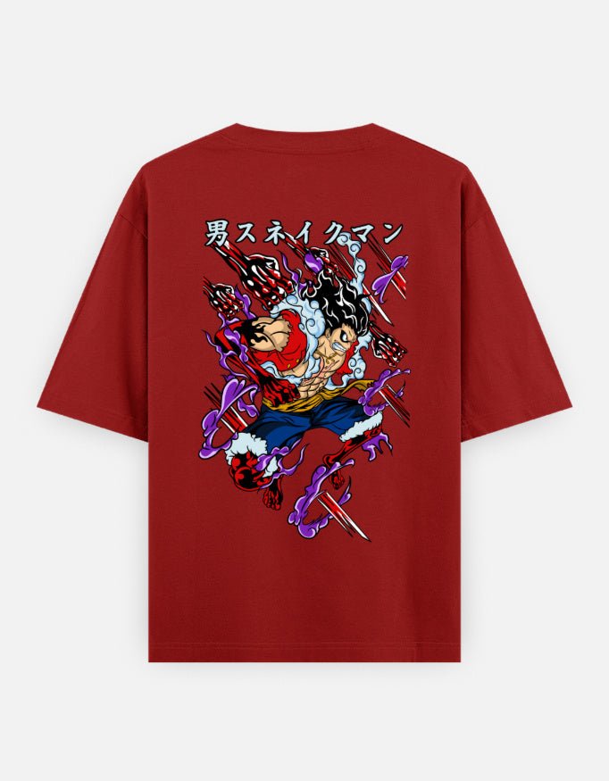 One piece | Captain Luffy gear 4 | Oversized Classic T-Shirt - v-9h2k3iOOaVZV2sMOMhYhubTVrgPd-Heb - KTK ZONE