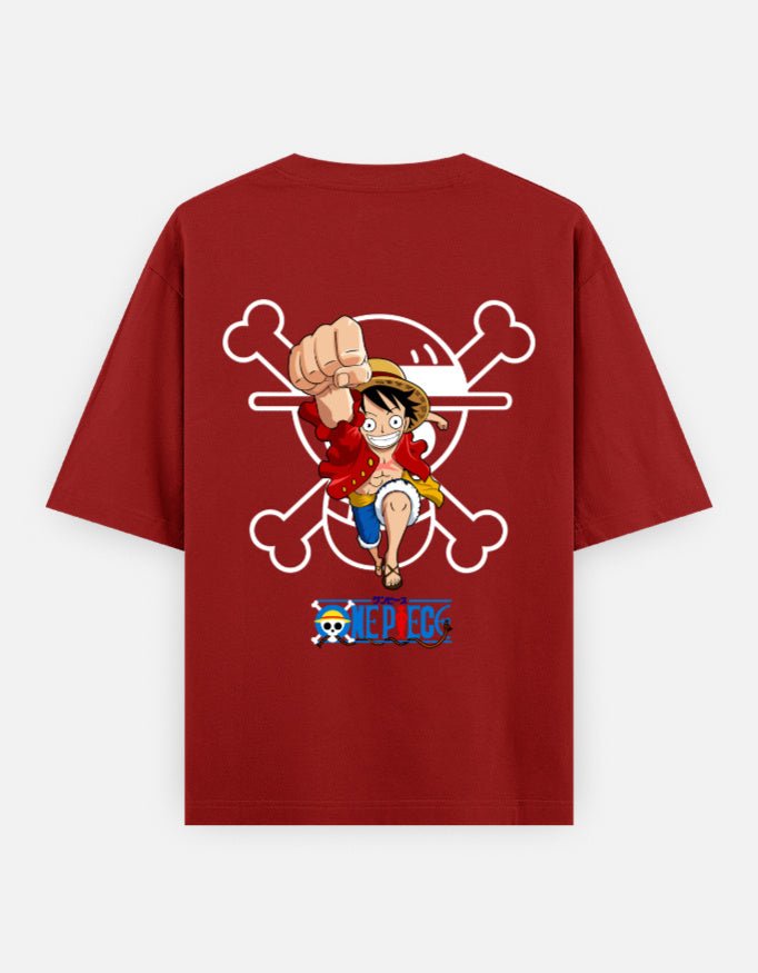 One piece | Captain Luffy | Unisex Oversized Classic T-Shirt - v-9h2k3iOOaVZV2sMOMhctubTVrgPd9nKe - KTK ZONE