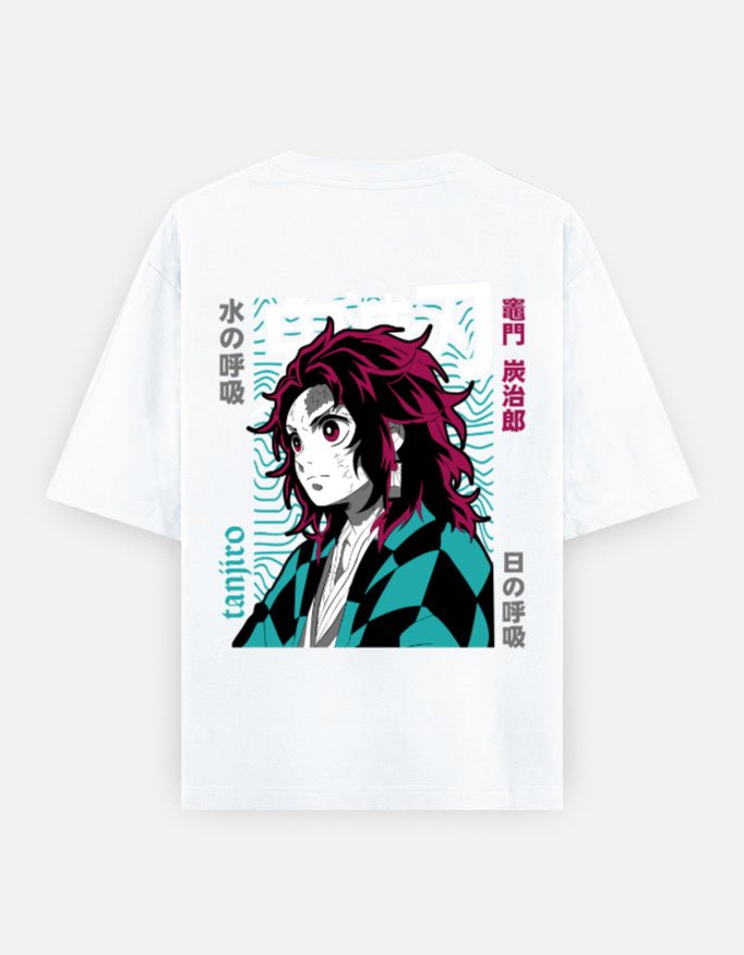 Demon slayer | Tanjiro Kamado | Unisex Oversized Classic T-Shirt - v-9h2k3iOOaVZV2sQLNhQgubTVrw7e93GV - KTK ZONE