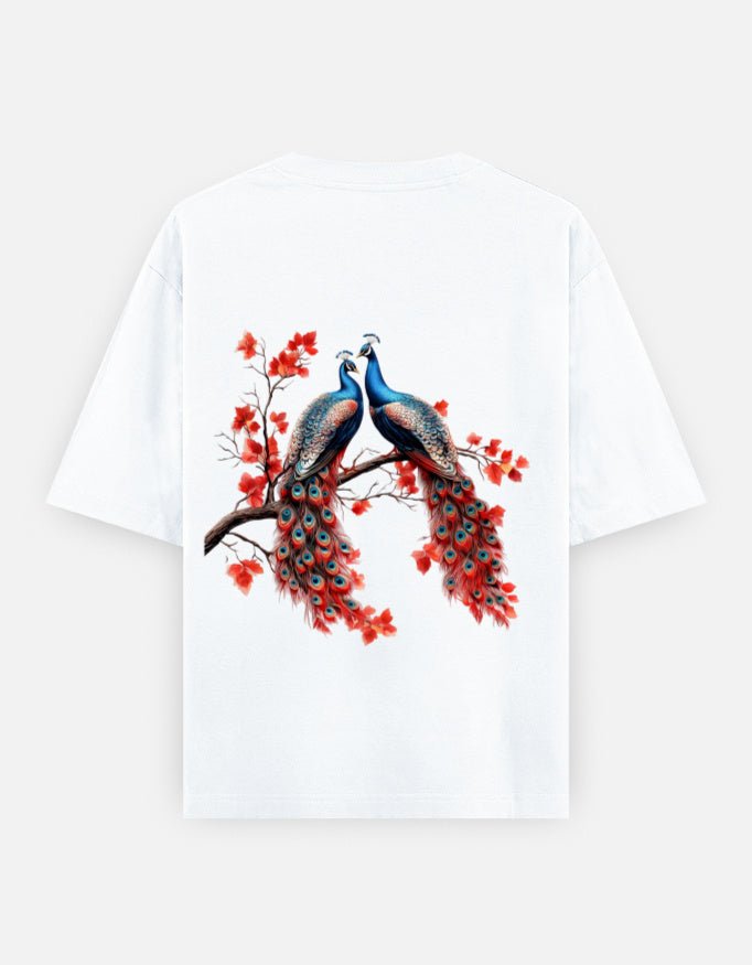 Peacock|Unisex Oversized Classic T-Shirt - v-9h2k3iOOaVZW08MIMRQsubTTrQjW8HqZ - KTK ZONE