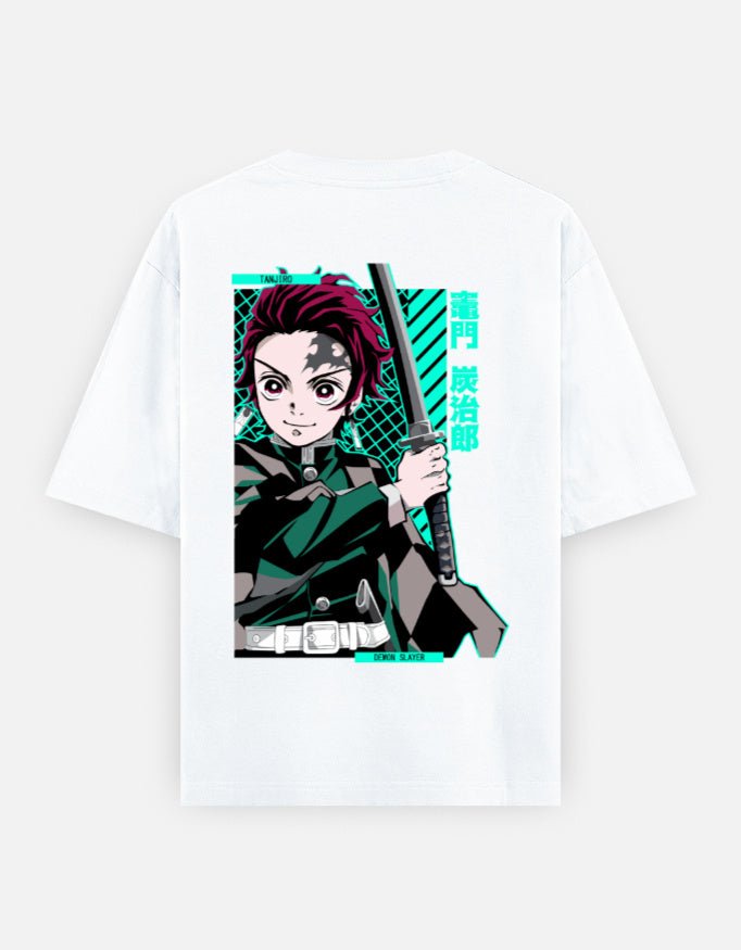 Demon slayer | Tanjiro Kamado | Unisex Oversized Classic T-Shirt - v-9h2k3iOOaVZV2sQLNh8pubTVrw7f8nSf - KTK ZONE