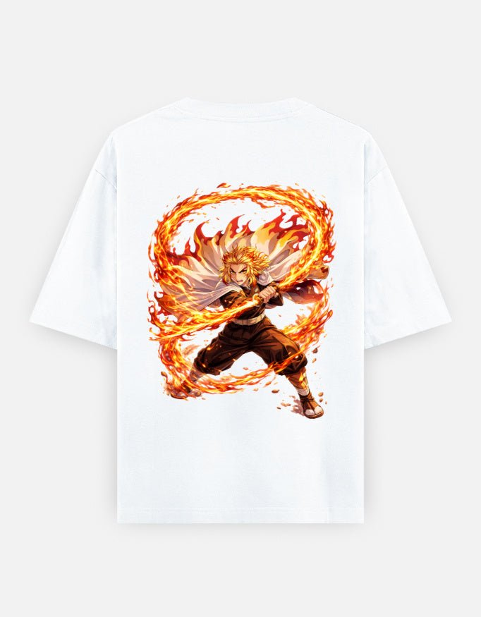 Kyojuro Rengoku | Demon Slayer | Unisex Oversized Classic T-Shirt - v-9h2k3iOOaVZV2sYIMR4gubTVrQvZ-HOZ - KTK ZONE