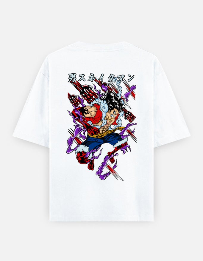 One piece | Captain Luffy gear 4 | Oversized Classic T-Shirt - v-9h2k3iOOaVZV2sMOMhYhubTVrgPd-HGf - KTK ZONE