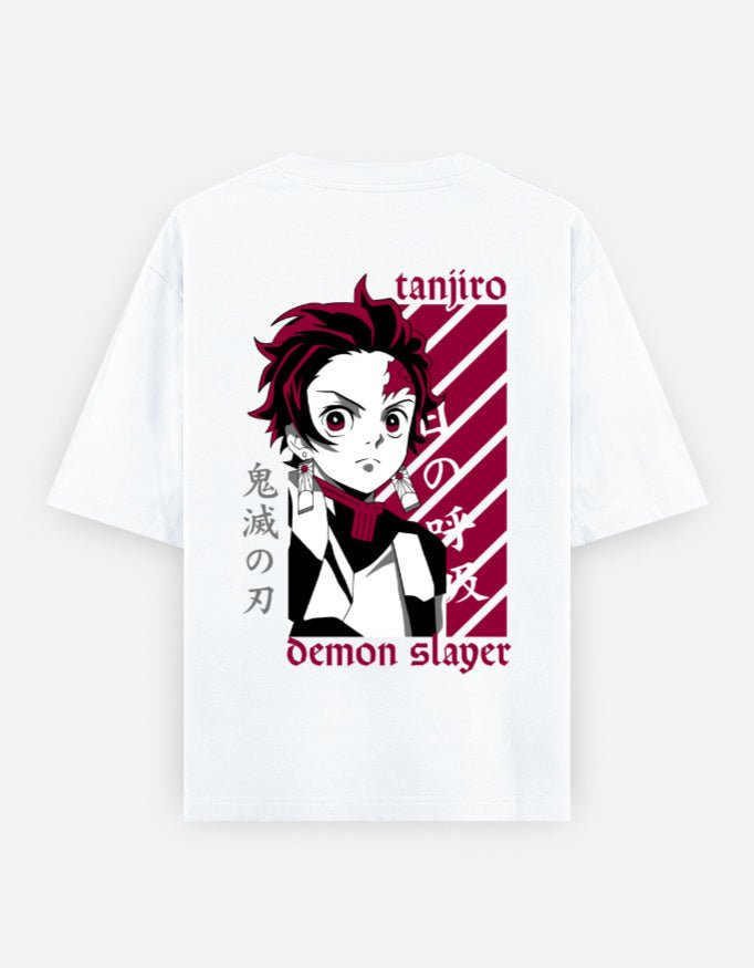Demon slayer | Tanjiro Kamado | Unisex Oversized Classic T-Shirt - v-9h2k3iOOaVZV2sQLNhMgubTVrw7e9nKd - KTK ZONE