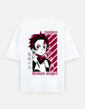 Demon slayer | Tanjiro Kamado | Unisex Oversized Classic T-Shirt - v-9h2k3iOOaVZV2sQLNhMgubTVrw7e9nKd - KTK ZONE