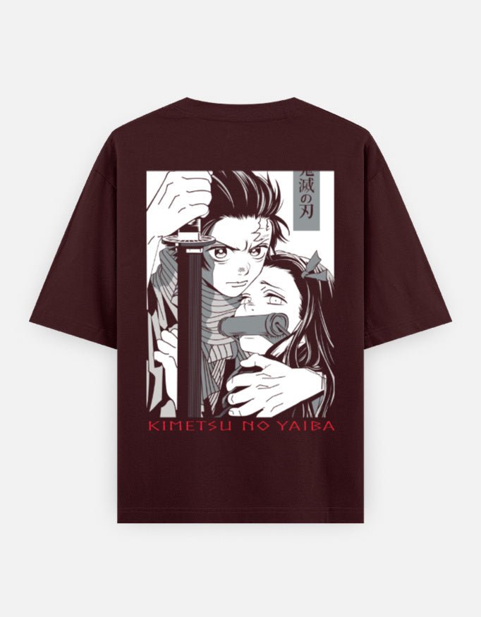 Demon slayer|siblings|Unisex Oversized Classic T-Shirt - v-9h2k3iOOaVZV2sMOMBUtubTVrgPf8nWY - KTK ZONE