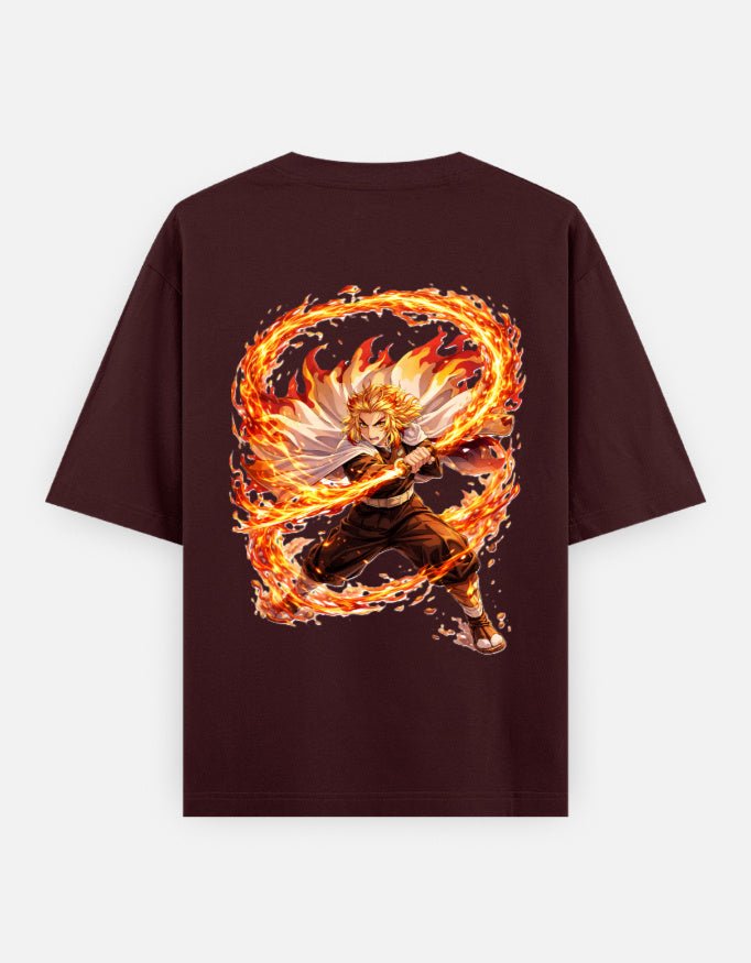 Kyojuro Rengoku | Demon Slayer | Unisex Oversized Classic T-Shirt - v-9h2k3iOOaVZV2sYIMR4gubTVrQvZ-HGV - KTK ZONE