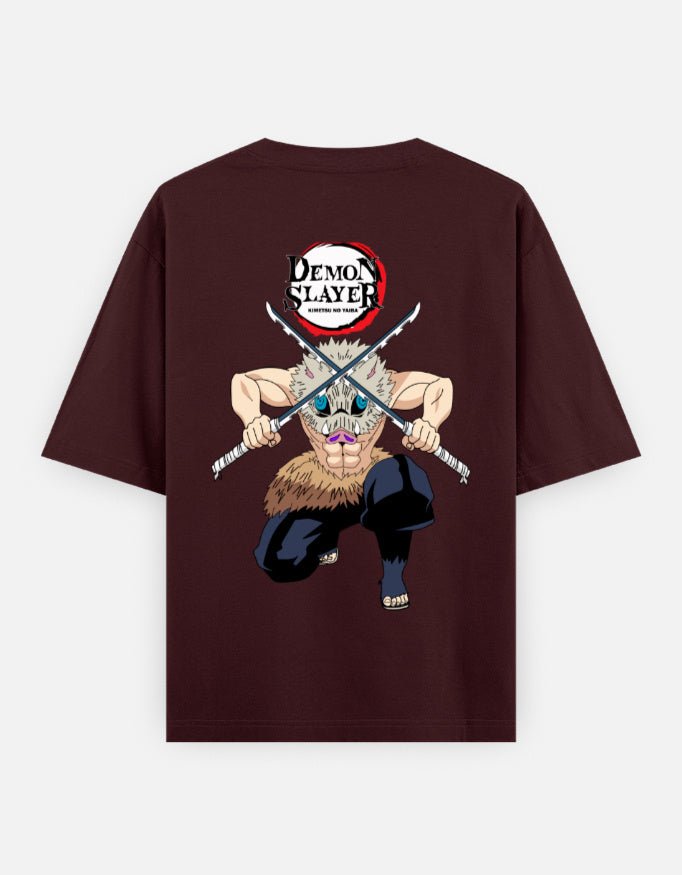 Demon slayer | Inosuke Hashibira | Unisex Oversized Classic T-Shirt - v-9h2k3iOOaVZV2sQLNxctubTVrw7c8XGd - KTK ZONE