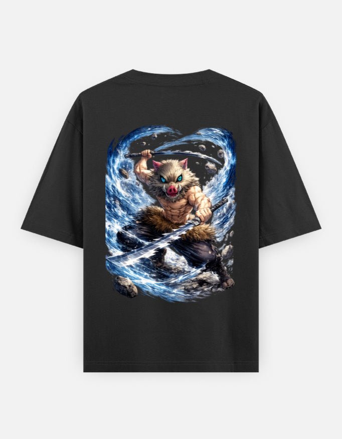 Inosuke Hashibira | Demonslayer | Unisex Oversized Classic T-Shirt - v-9h2k3iOOaVZV2sYIMhIpubTVrQvW-XWY - KTK ZONE