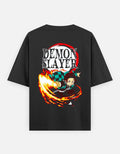 Demon slayer | Tanjiro Kamado | Unisex Oversized Classic T-Shirt - v-9h2k3iOOaVZV2sQLNhAvubTVrw7f8nOV - KTK ZONE