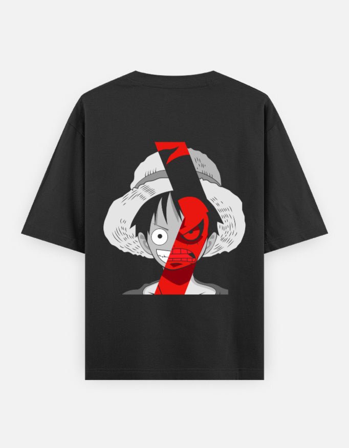 Angry pirate | One piece | D Luffy | Unisex Oversized Classic T-Shirt - v-9h2k3iOOaVZV2sMOMhQsubTVrgPa8nGd - KTK ZONE