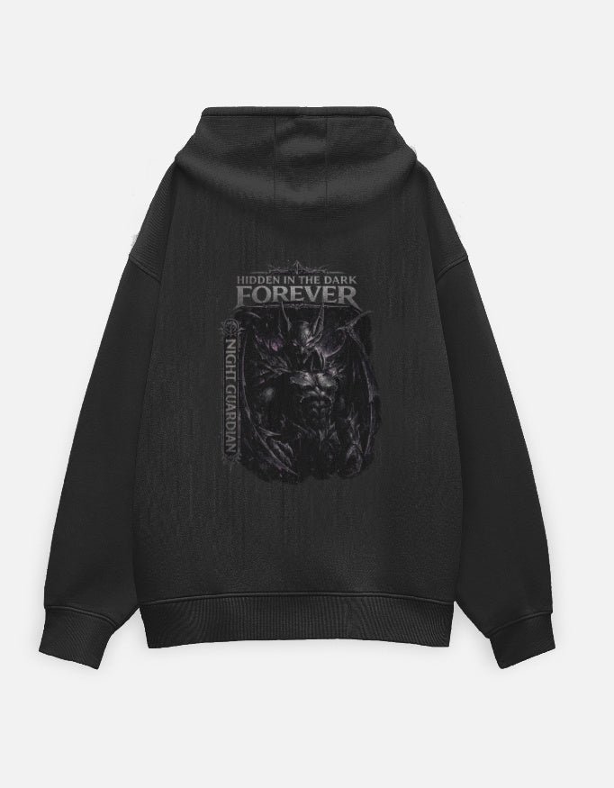 Bat Man Forever | Dark | Oversized | Unisex Oversized Hoodie - v-9h2k3iOOaVZV2scNMBEpubTWqgPb9XqU - KTK ZONE
