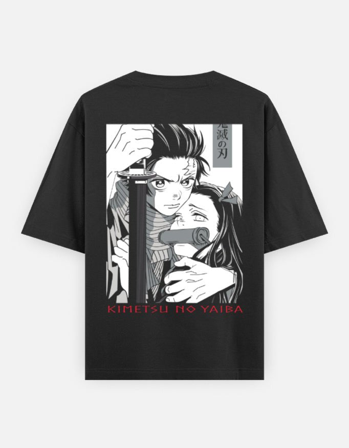 Demon slayer|siblings|Unisex Oversized Classic T-Shirt - v-9h2k3iOOaVZV2sMOMBUtubTVrgPf8nSe - KTK ZONE