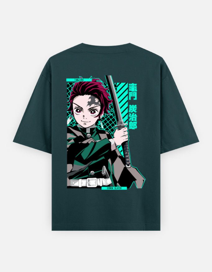 Demon slayer | Tanjiro Kamado | Unisex Oversized Classic T-Shirt - v-9h2k3iOOaVZV2sQLNh8pubTVrw7f8nqb - KTK ZONE