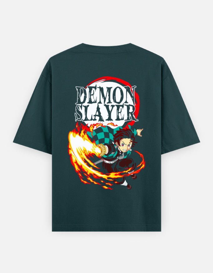 Demon slayer | Tanjiro Kamado | Unisex Oversized Classic T-Shirt - v-9h2k3iOOaVZV2sQLNhAvubTVrw7f8naf - KTK ZONE
