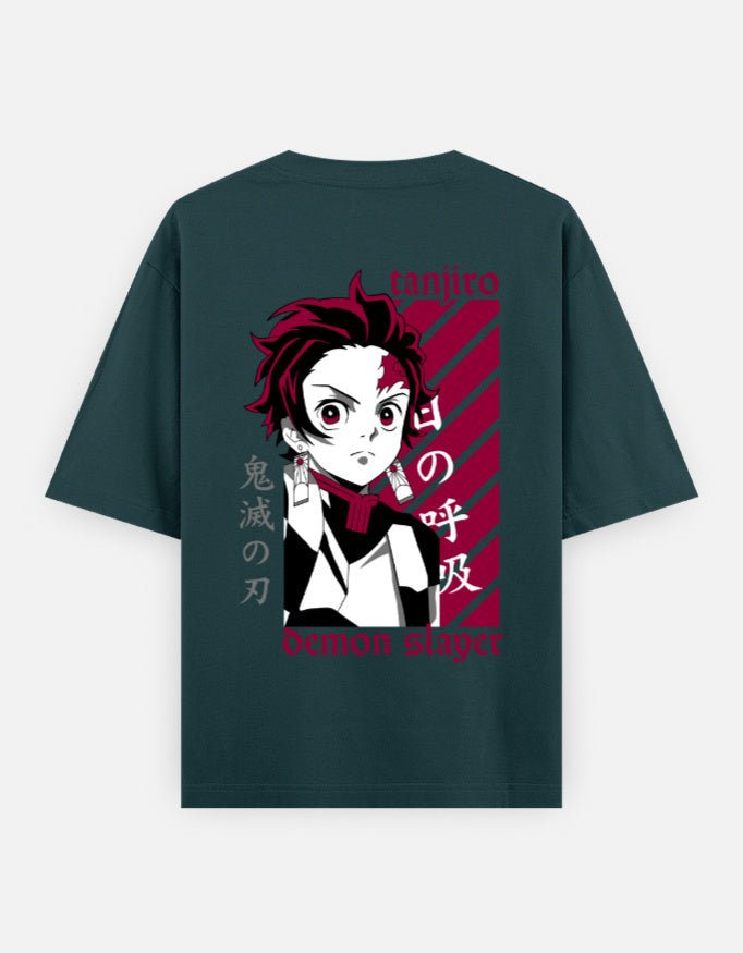Demon slayer | Tanjiro Kamado | Unisex Oversized Classic T-Shirt - v-9h2k3iOOaVZV2sQLNhMgubTVrw7e9nOV - KTK ZONE