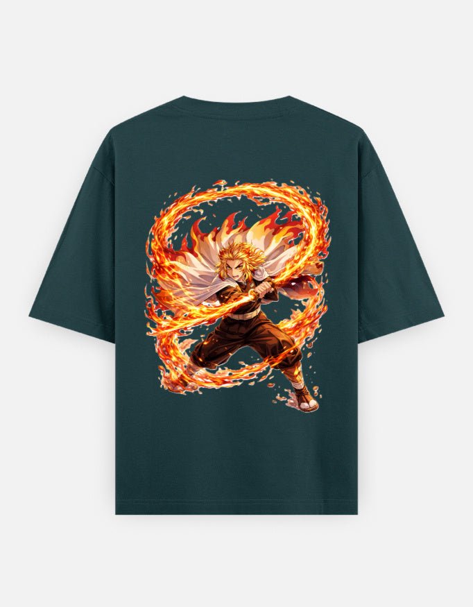 Kyojuro Rengoku | Demon Slayer | Unisex Oversized Classic T-Shirt - v-9h2k3iOOaVZV2sYIMR4gubTVrQvZ-HaZ - KTK ZONE