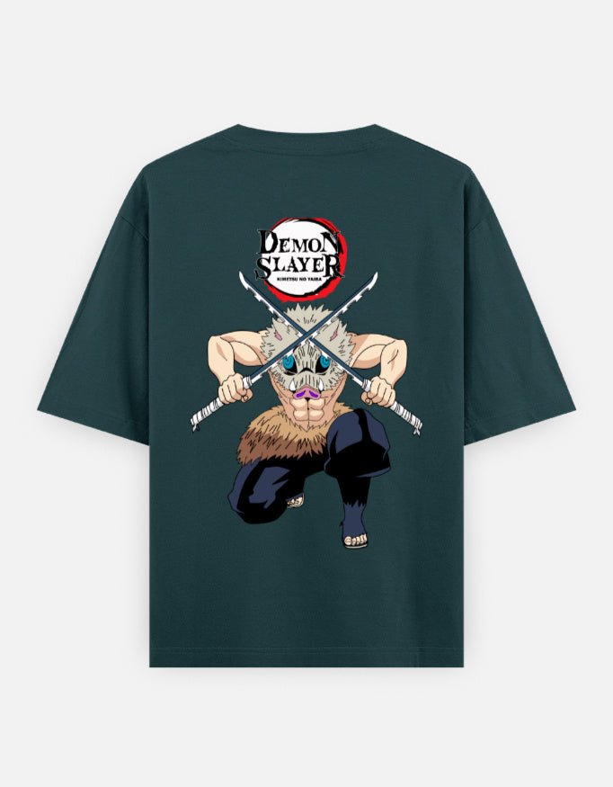 Demon slayer | Inosuke Hashibira | Unisex Oversized Classic T-Shirt - v-9h2k3iOOaVZV2sQLNxctubTVrw7c8XGb - KTK ZONE