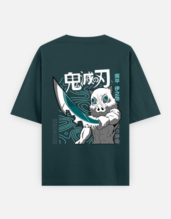 Demon slayer | Inosuke Hashibira | Unisex Oversized Classic T-Shirt - v-9h2k3iOOaVZV2sQLNhIgubTVrw7e-HuV - KTK ZONE