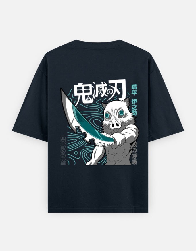 Demon slayer | Inosuke Hashibira | Unisex Oversized Classic T-Shirt - v-9h2k3iOOaVZV2sQLNhIgubTVrw7e-Hqb - KTK ZONE