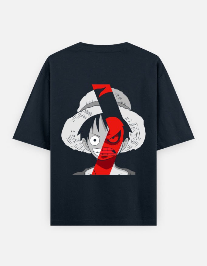Angry pirate | One piece | D Luffy | Unisex Oversized Classic T-Shirt - v-9h2k3iOOaVZV2sMOMhQsubTVrgPa8nGb - KTK ZONE