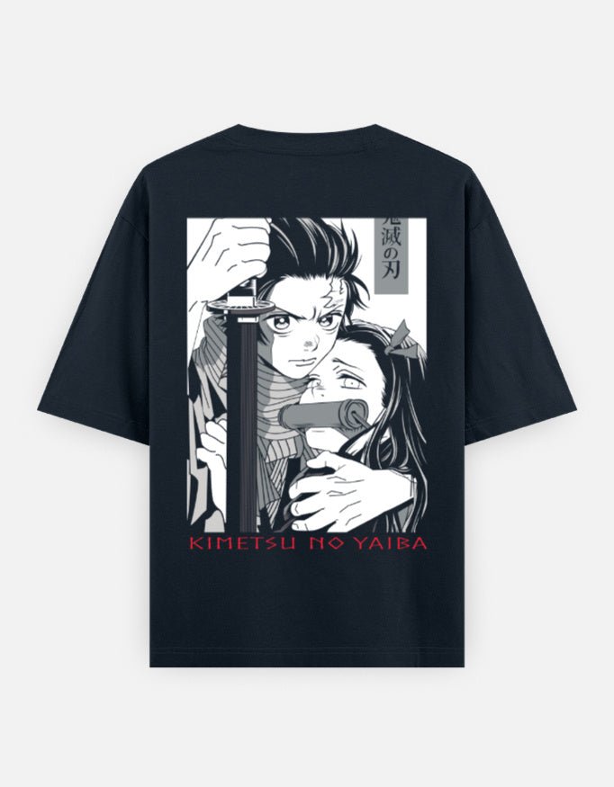 Demon slayer|siblings|Unisex Oversized Classic T-Shirt - v-9h2k3iOOaVZV2sMOMBUtubTVrgPf8nSU - KTK ZONE