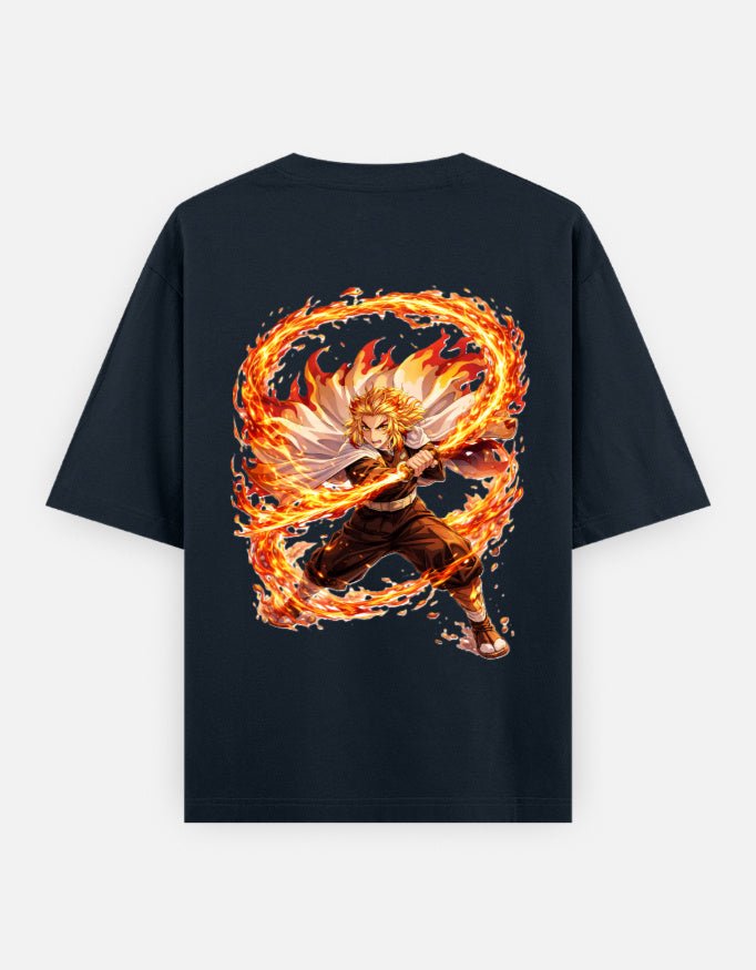 Kyojuro Rengoku | Demon Slayer | Unisex Oversized Classic T-Shirt - v-9h2k3iOOaVZV2sYIMR4gubTVrQvZ-HCb - KTK ZONE