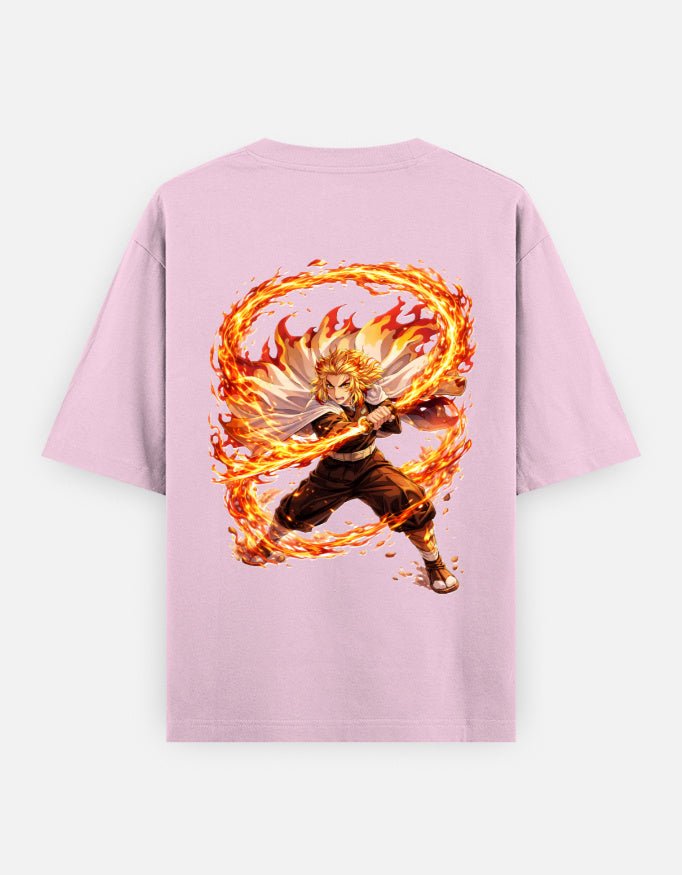 Kyojuro Rengoku | Demon Slayer | Unisex Oversized Classic T-Shirt - v-9h2k3iOOaVZV2sYIMR4gubTVrQvZ-Hed - KTK ZONE