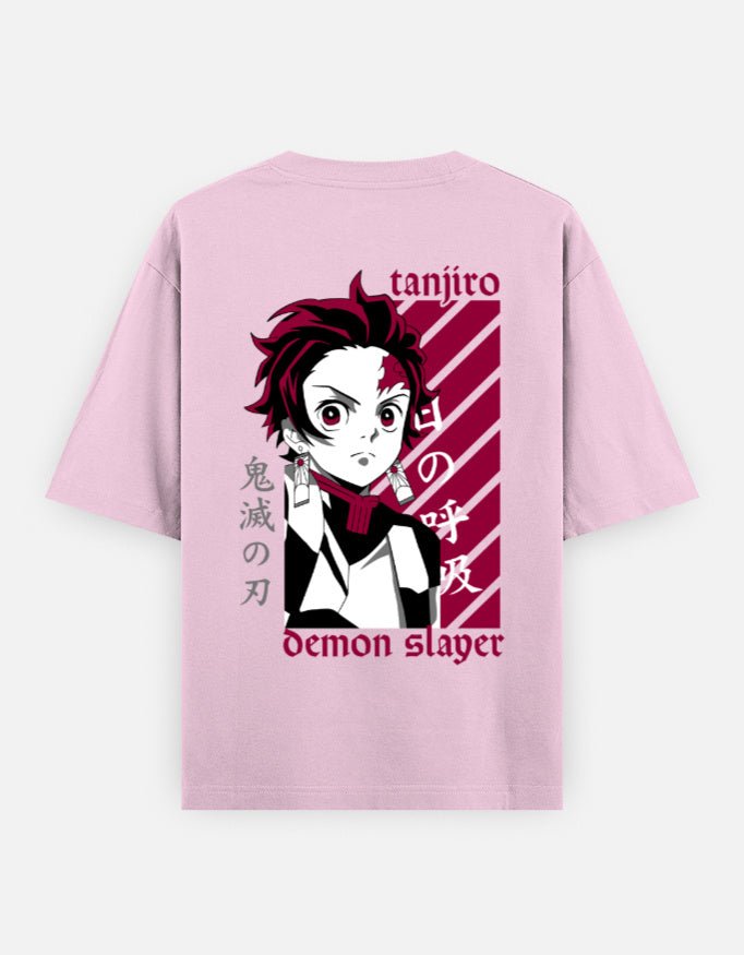 Demon slayer | Tanjiro Kamado | Unisex Oversized Classic T-Shirt - v-9h2k3iOOaVZV2sQLNhMgubTVrw7e9nCZ - KTK ZONE