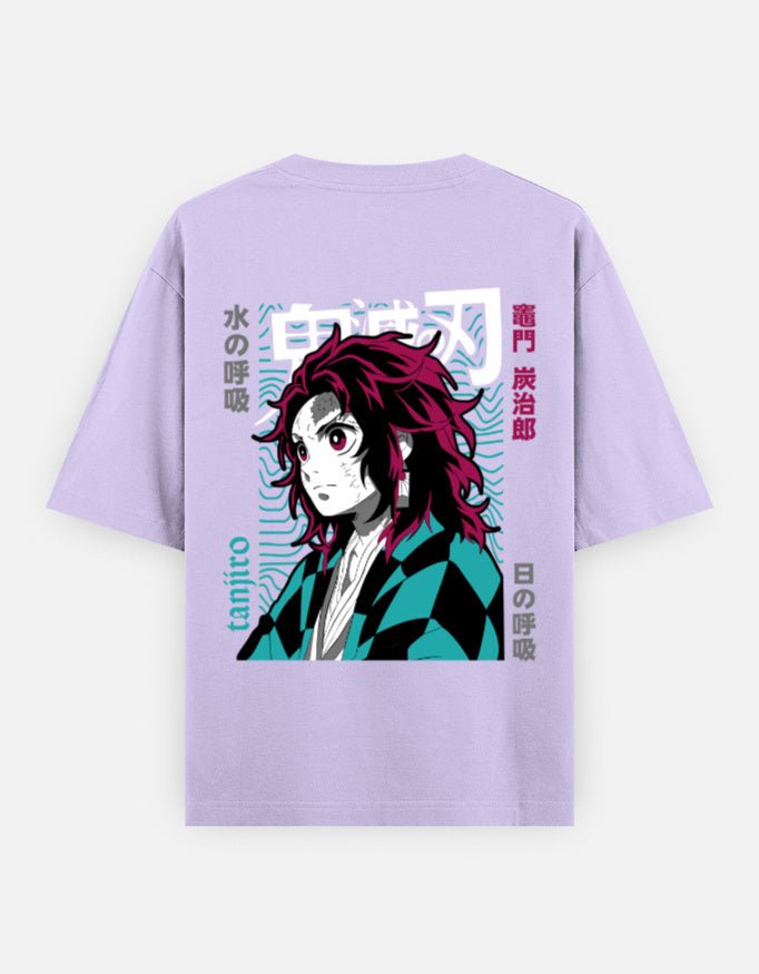 Demon slayer | Tanjiro Kamado | Unisex Oversized Classic T-Shirt - v-9h2k3iOOaVZV2sQLNhQgubTVrw7e93Sf - KTK ZONE