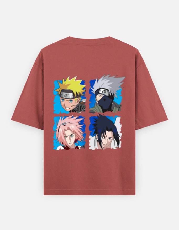 Naruto|team 7 or team kakashi|Unisex Oversized Classic T-Shirt - v-9h2k3iOOaVZV2sMKNhQpubTVqQ_W8HOV - KTK ZONE