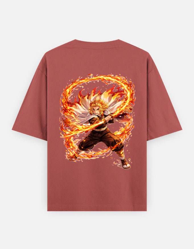 Kyojuro Rengoku | Demon Slayer | Unisex Oversized Classic T-Shirt - v-9h2k3iOOaVZV2sYIMR4gubTVrQvZ-HSf - KTK ZONE