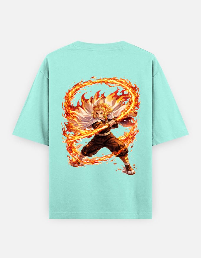 Kyojuro Rengoku | Demon Slayer | Unisex Oversized Classic T-Shirt - v-9h2k3iOOaVZV2sYIMR4gubTVrQvZ-HSV - KTK ZONE