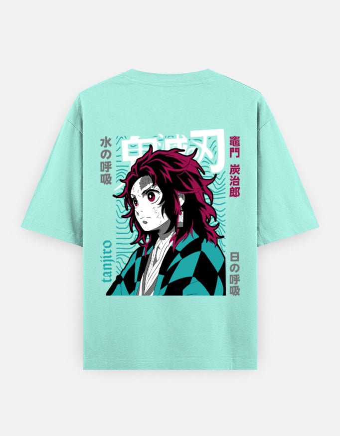 Demon slayer | Tanjiro Kamado | Unisex Oversized Classic T-Shirt - v-9h2k3iOOaVZV2sQLNhQgubTVrw7e93SV - KTK ZONE