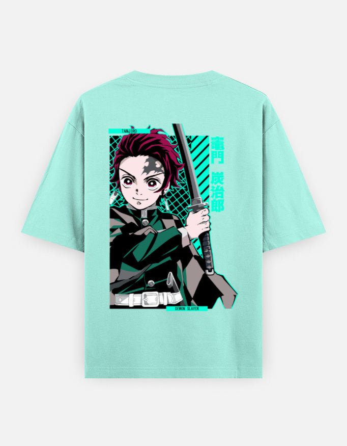 Demon slayer | Tanjiro Kamado | Unisex Oversized Classic T-Shirt - v-9h2k3iOOaVZV2sQLNh8pubTVrw7f9XOd - KTK ZONE
