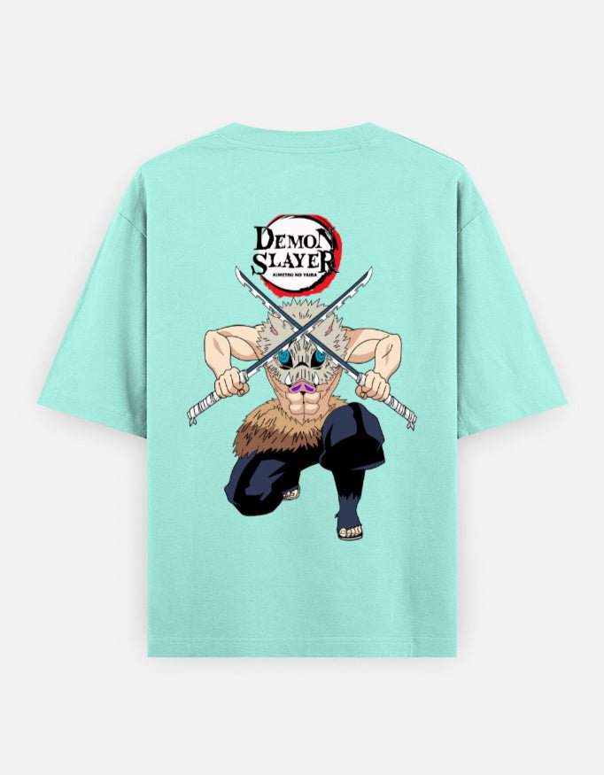 Demon slayer | Inosuke Hashibira | Unisex Oversized Classic T-Shirt - v-9h2k3iOOaVZV2sQLNxctubTVrw7c8XSd - KTK ZONE