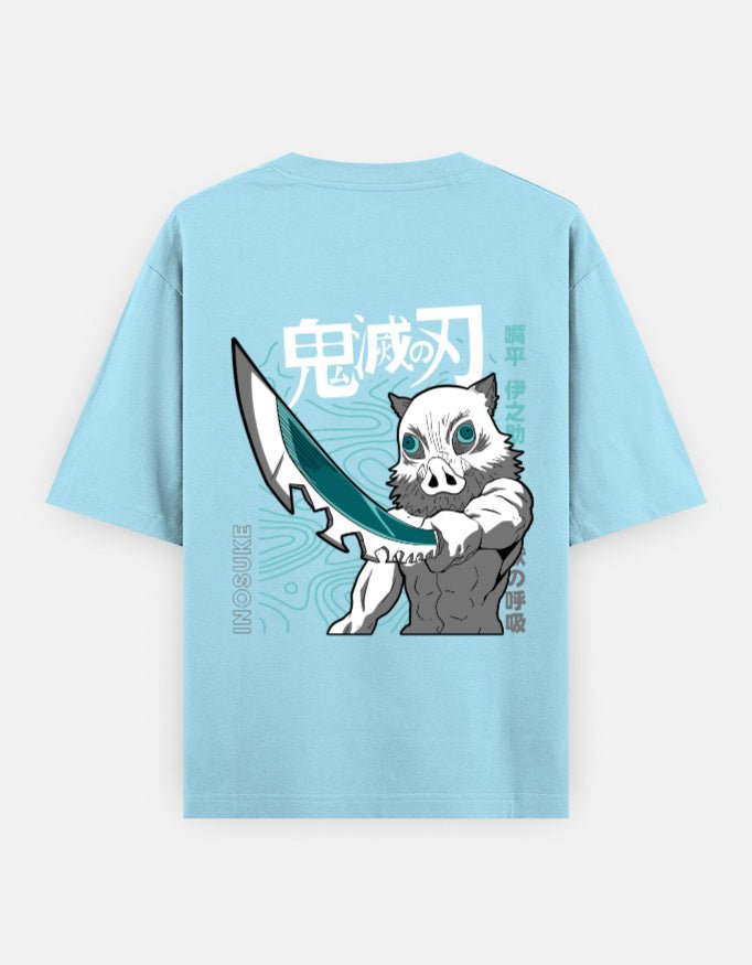 Demon slayer | Inosuke Hashibira | Unisex Oversized Classic T-Shirt - v-9h2k3iOOaVZV2sQLNhIgubTVrw7f8XCf - KTK ZONE