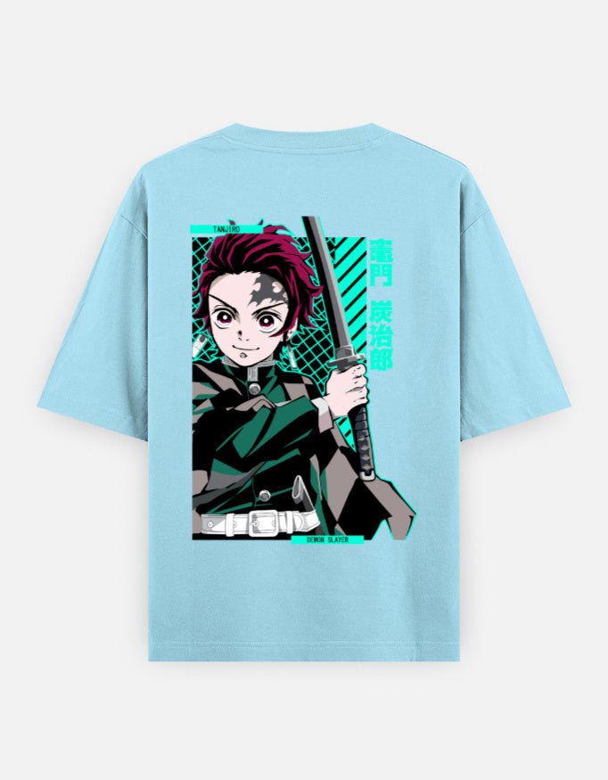Demon slayer | Tanjiro Kamado | Unisex Oversized Classic T-Shirt - v-9h2k3iOOaVZV2sQLNh8pubTVrw7f9XOb - KTK ZONE
