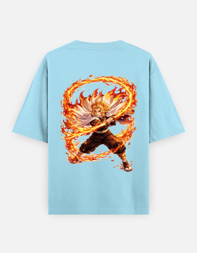 Kyojuro Rengoku | Demon Slayer | Unisex Oversized Classic T-Shirt - v-9h2k3iOOaVZV2sYIMR4gubTVrQvZ-HWZ - KTK ZONE