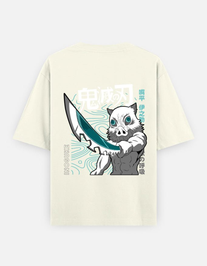 Demon slayer | Inosuke Hashibira | Unisex Oversized Classic T-Shirt - v-9h2k3iOOaVZV2sQLNhIgubTVrw7f8XCV - KTK ZONE