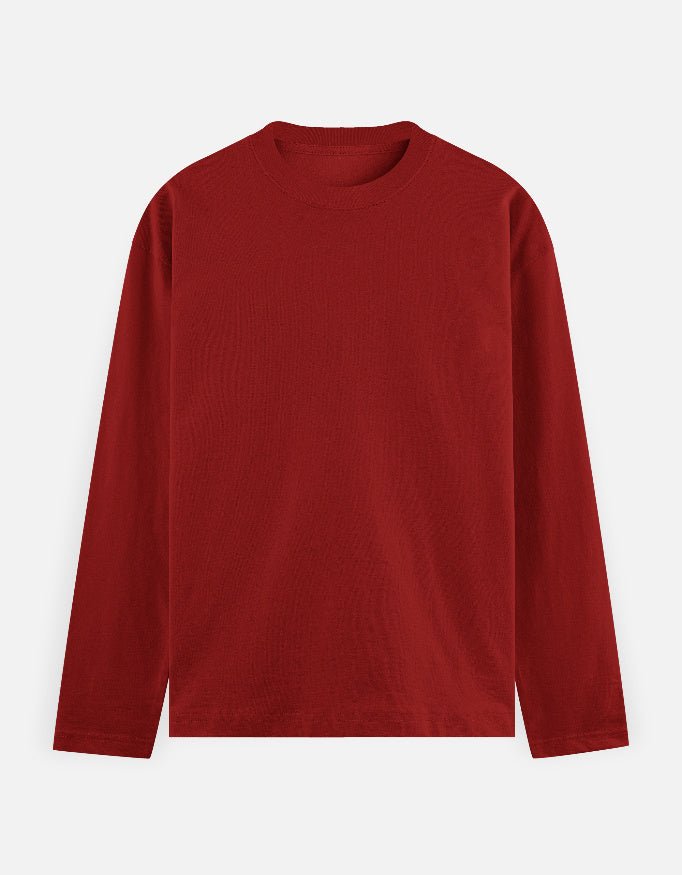 Minimalist | Plain series | Men's Full Sleeve T-Shirt - v-9h2k3iOOaVZV2sQNMxEtubTVrwnZ9XCZ - KTK ZONE