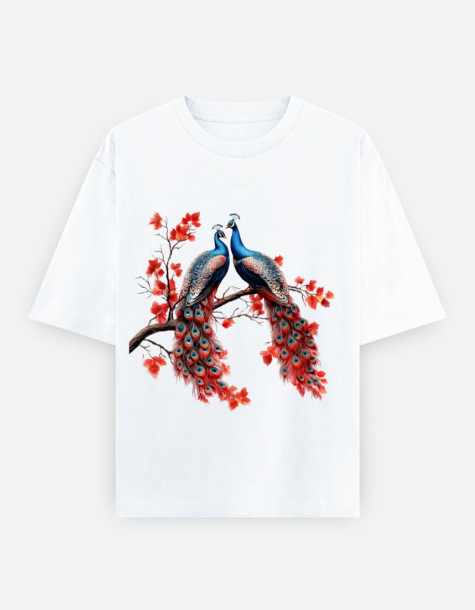 Peacock|Unisex Oversized Classic T-Shirt - v-9h2k3iOOaVZW08MIMRQsubTTrQjW8HGb - KTK ZONE