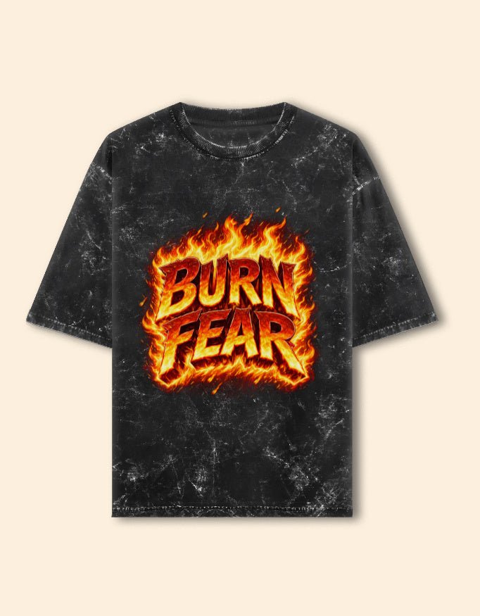 Burn Fear | Acid wash | Unisex Acid Washed Oversized Tee - v-9h2k3iOOaVZV288NNhIpubTWqQ3d-Had - KTK ZONE