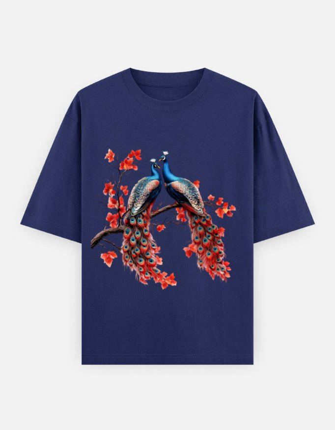 Peacock|Unisex Oversized Classic T-Shirt - v-9h2k3iOOaVZW08MIMRQsubTTrQjW8HeZ - KTK ZONE