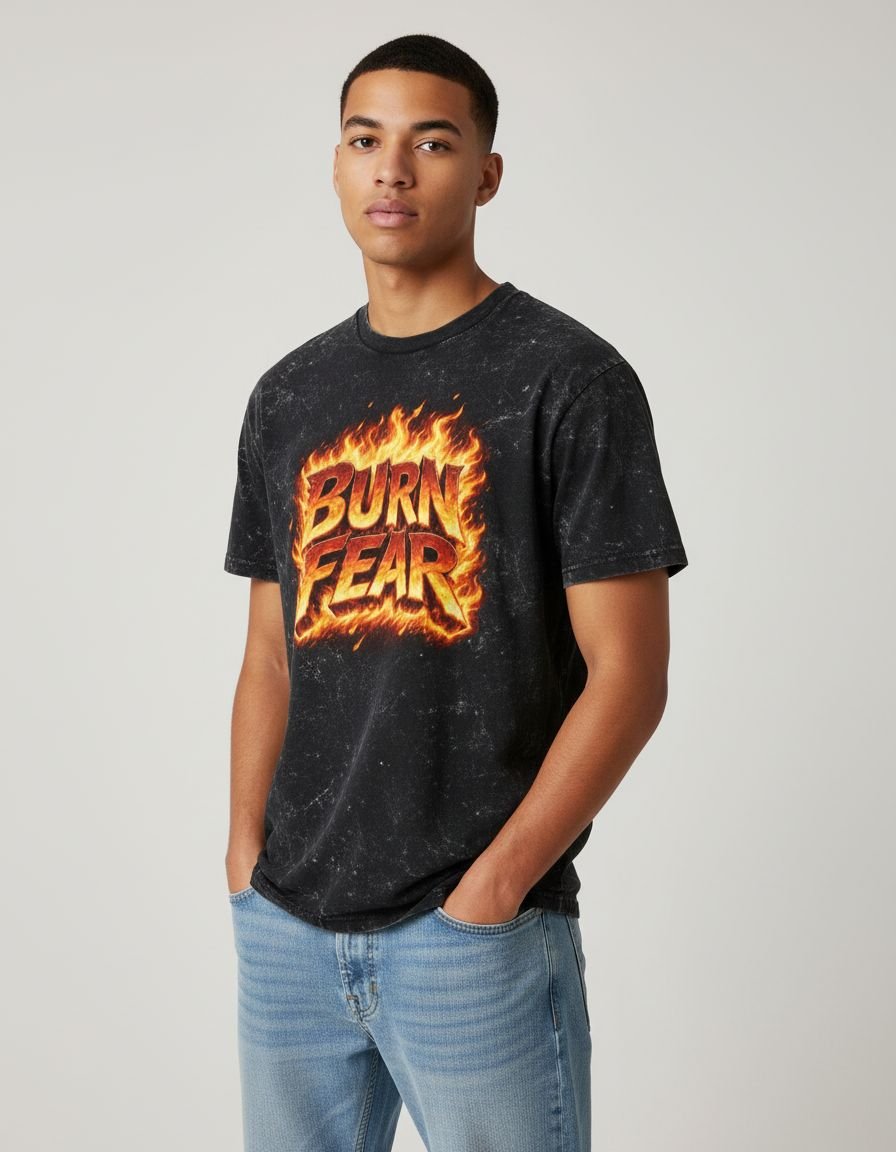 Burn Fear | Acid wash | Unisex Acid Washed Oversized Tee - v-9h2k3iOOaVZV288NNhIpubTWqQ3d-Had - KTK ZONE